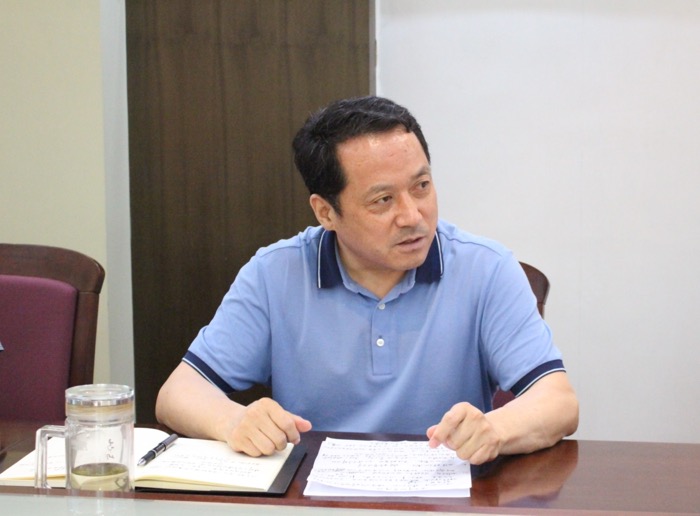 6月1日，天地公司党委书记、董事长、总经理姬永涛在“生产安全月”上做动员讲话。（韩欣摄）.JPG